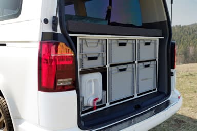 VarioBox EUROBOX s kanystrem 20 l pro Volkswagen Transporter, Caravelle a Multivan T5, T6