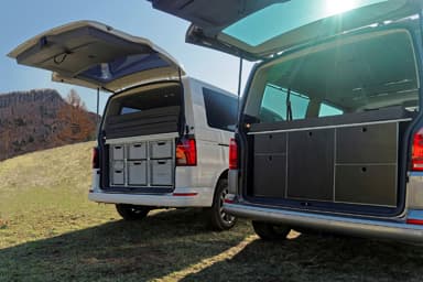 VarioBoxy EUROBOX a SOCKETBOX pro Volkswagen Transporter, Caravelle a Multivan T5, T6