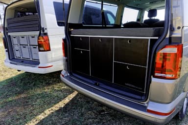 VarioBoxy EUROBOX a SOCKETBOX pro Volkswagen Transporter, Caravelle a Multivan T5, T6