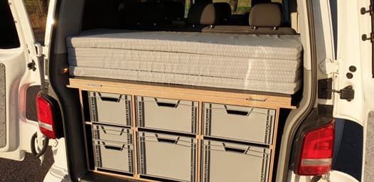 VarioBox EUROBOX w Volkswagenie Caravelle T5 long 2010